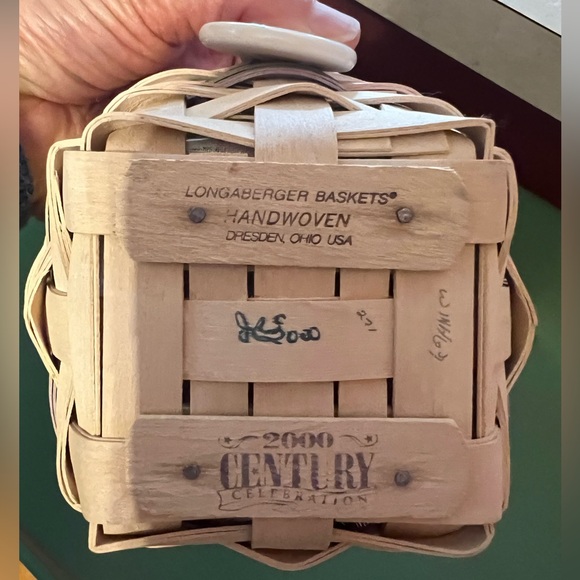 Longaberger 2000 White-Washed Small Jelly Bean Easter Super Set 🐣 - Picture 3 of 15